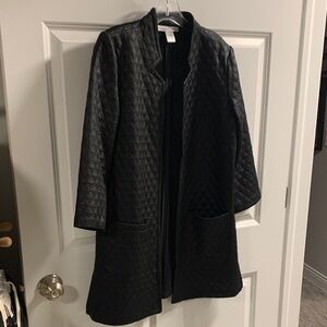 Elegant Black Quilted Women's Cape